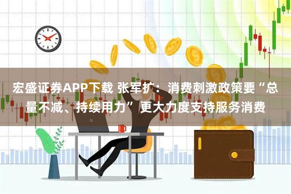 宏盛证券APP下载 张军扩：消费刺激政策要“总量不减、持续用力” 更大力度支持服务消费
